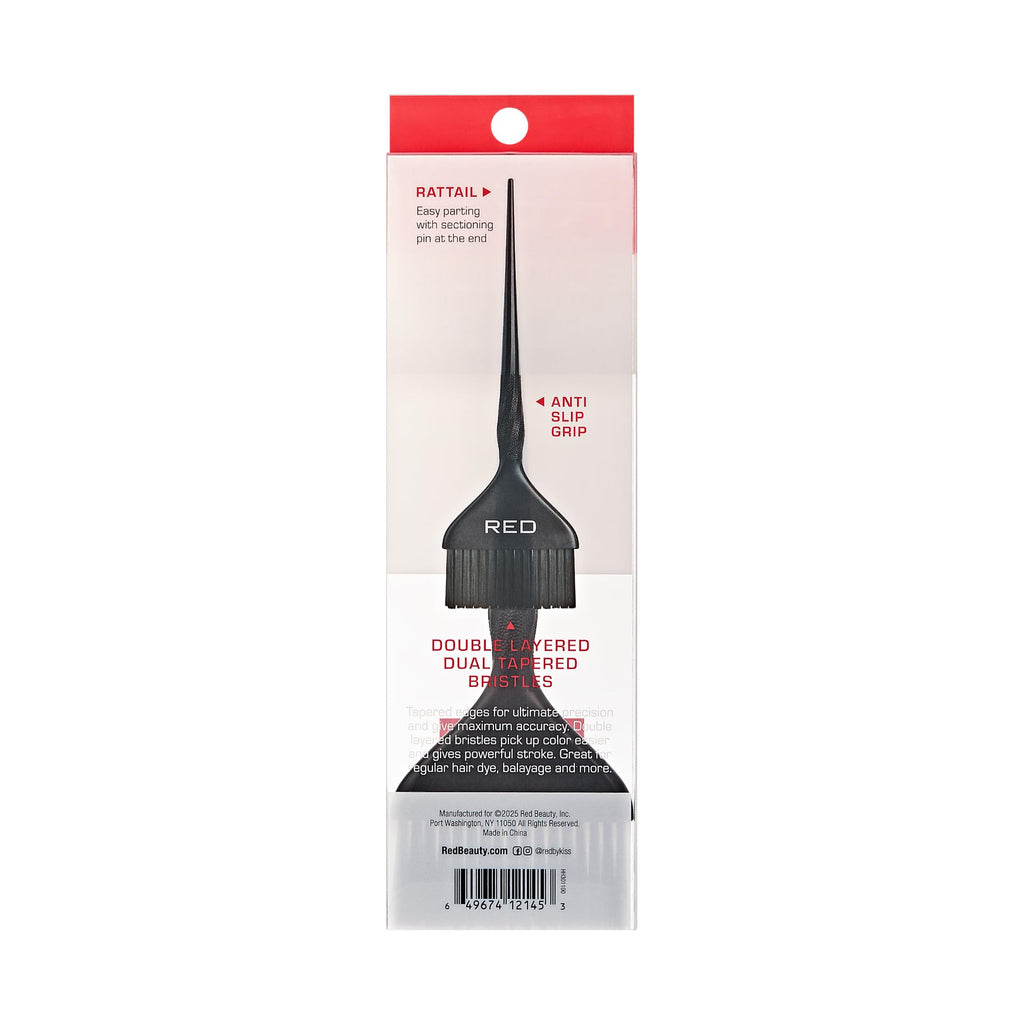 Ergonomic non-slip spiral handle detail of hair dye tool
