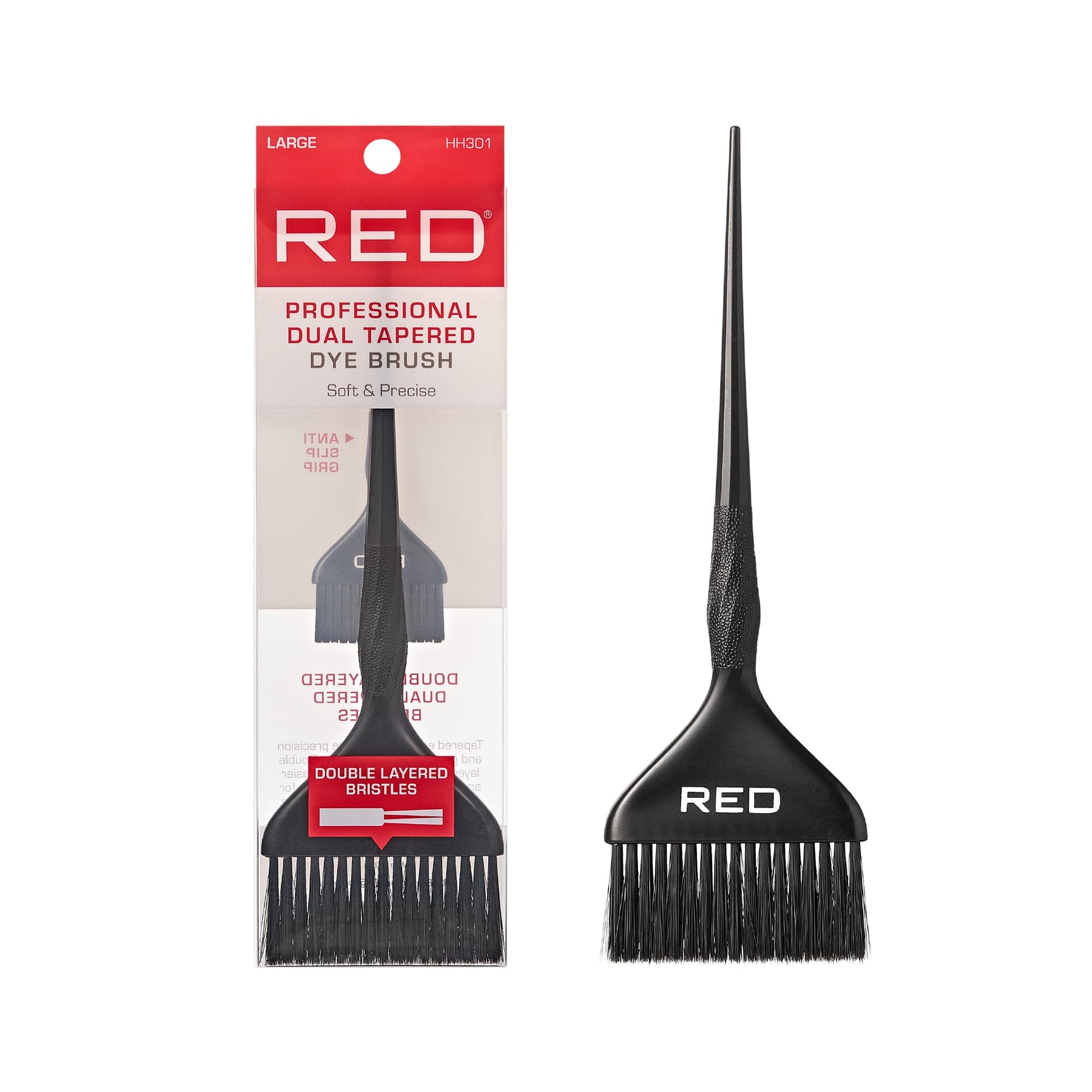 Red by Kiss jumbo hair dye brush for salon precision