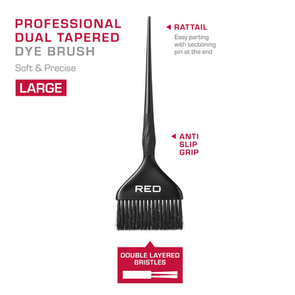 Professional hair coloring brush side angle view