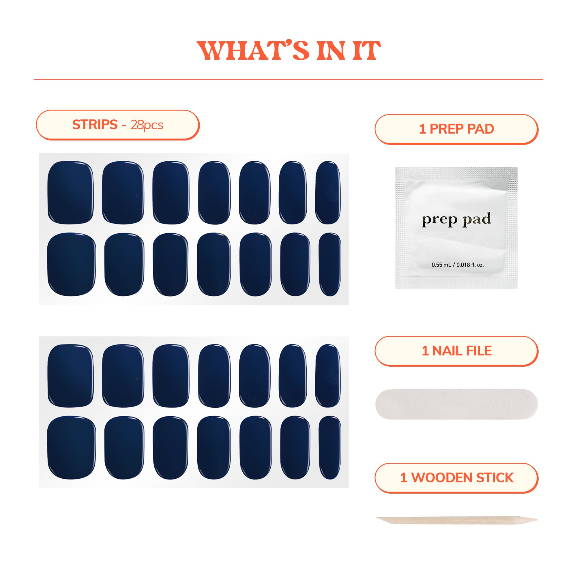 Step by step application of Heyhae sun cured nail strips