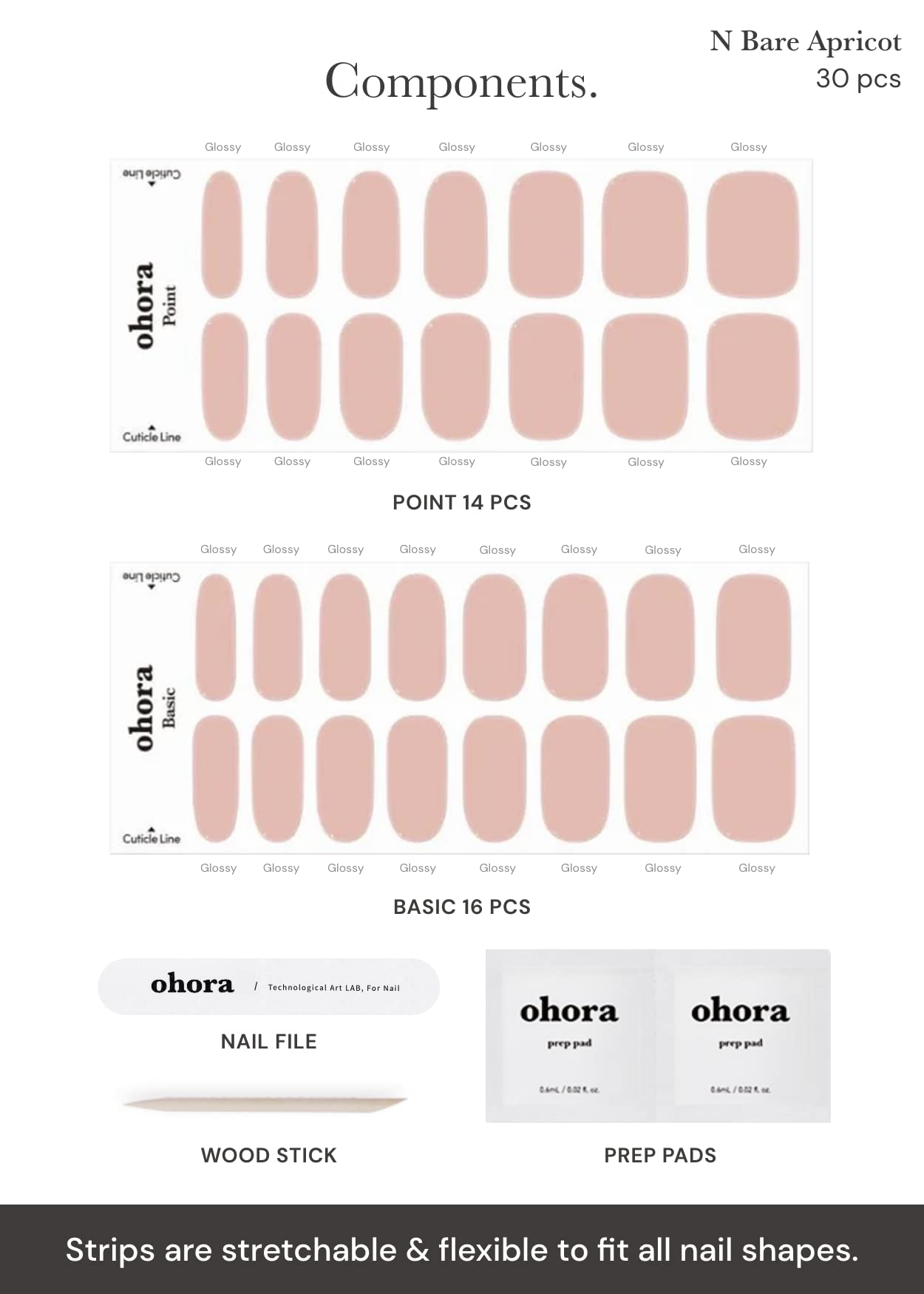Complete Ohora application kit including prep pads and tools