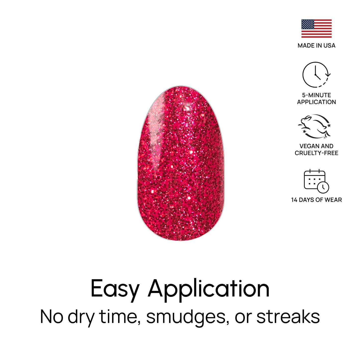 Top view of Color Street Cherry On Top authentic product pack