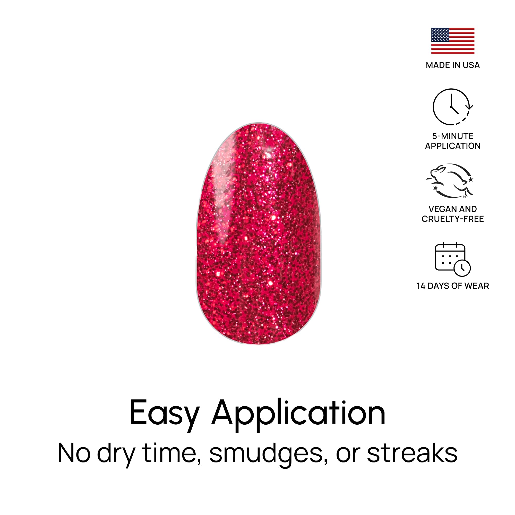 Top view of Color Street Cherry On Top authentic product pack