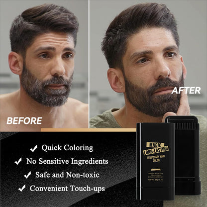Detailed packaging view of the VishBin 2-in-1 hair color correction stick.