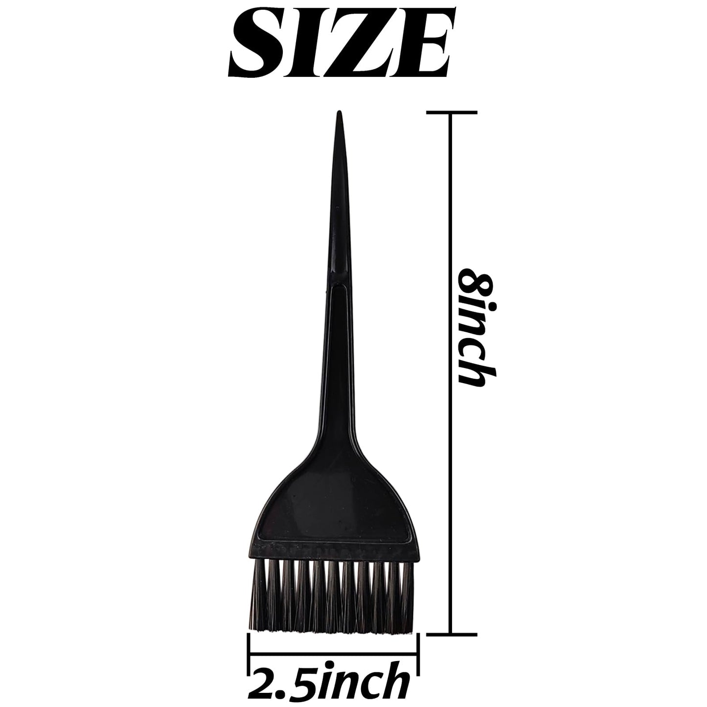 Close up of Yoohua hair coloring brush bristles