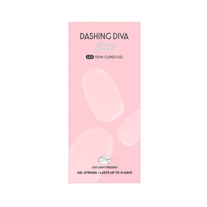 Top view of Dashing Diva Glaze semi cured gel set