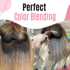 Stylist using Jovica ombre brush for balayage application