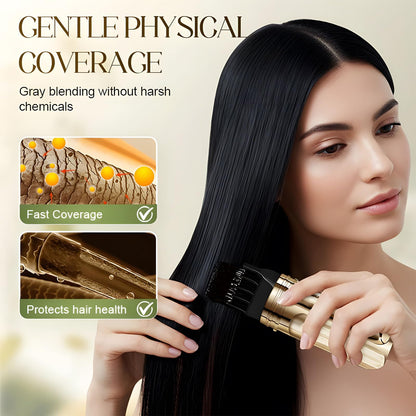 Application demonstration of Parvani dye comb on gray roots