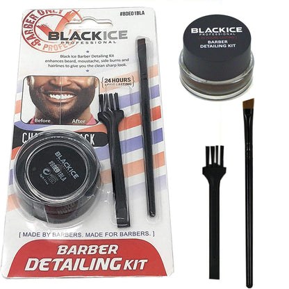Black Ice coloring gel and application brush for grooming