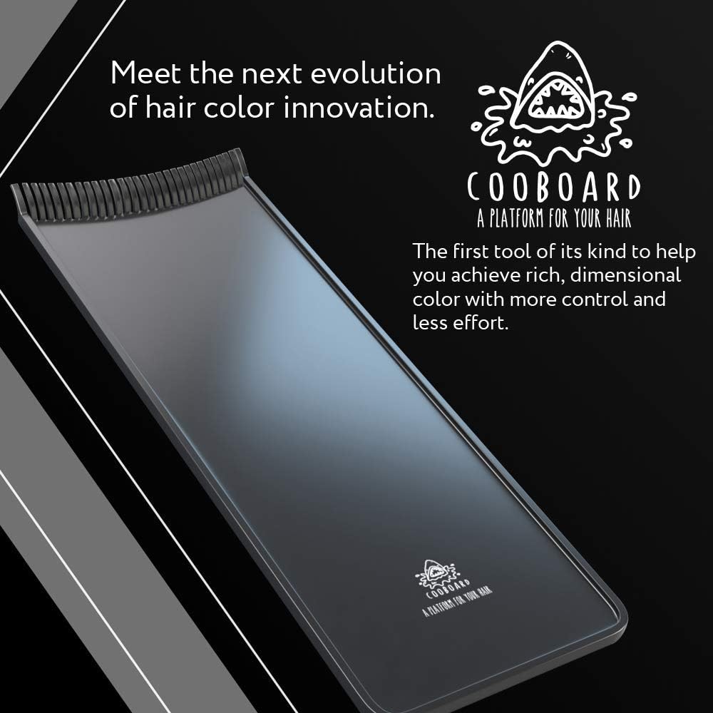 Professional stylist using Cooboard balayage board for hair coloring