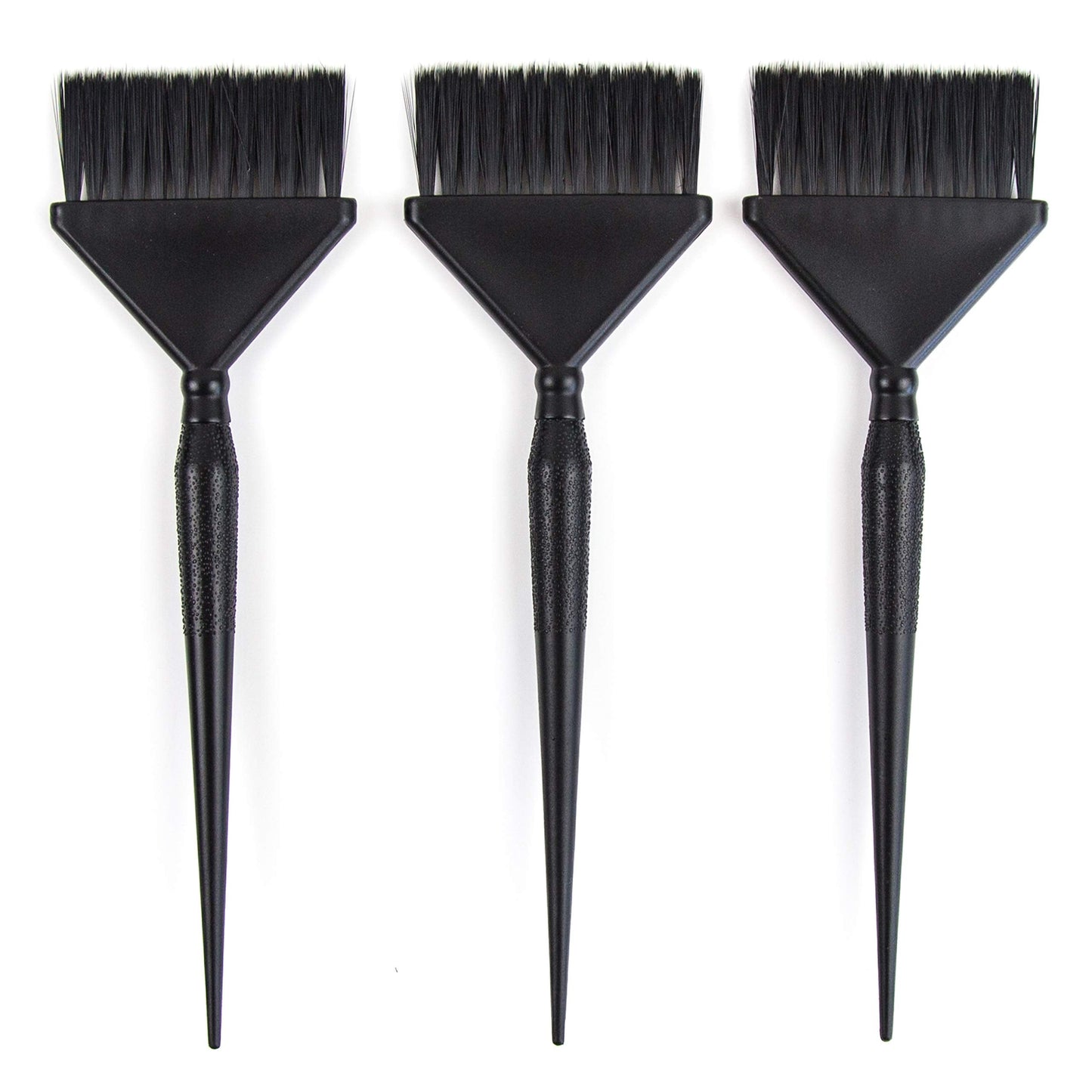 Three piece hair dye applicator set in black for salon and home use