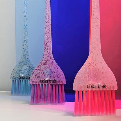 Colortrak glitter brush set for hair highlighting