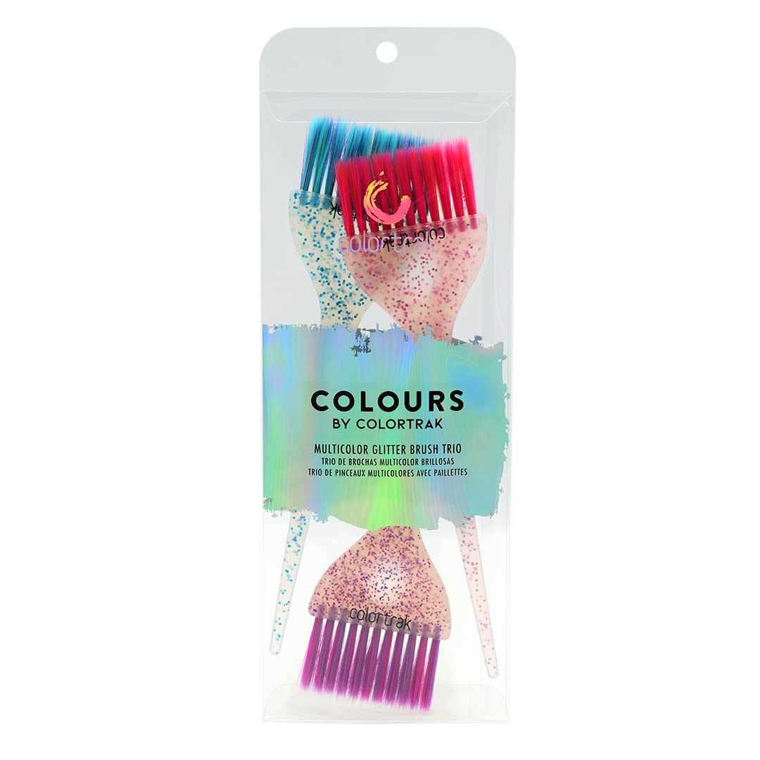 Ergonomic Colortrak hair coloring brushes for salon use