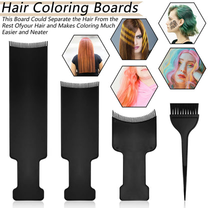Demonstration of using the highlighting board for hair coloring