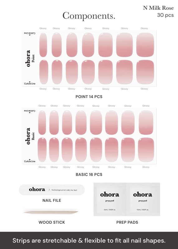 Ohora semi cured gel strips application process