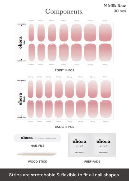 Ohora semi cured gel strips application process