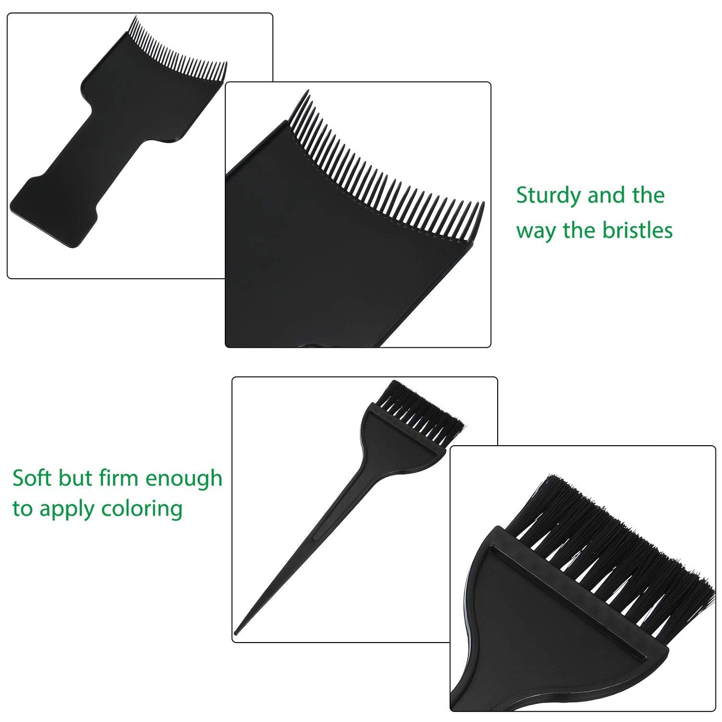 Durable plastic balayage boards for precise hair coloring