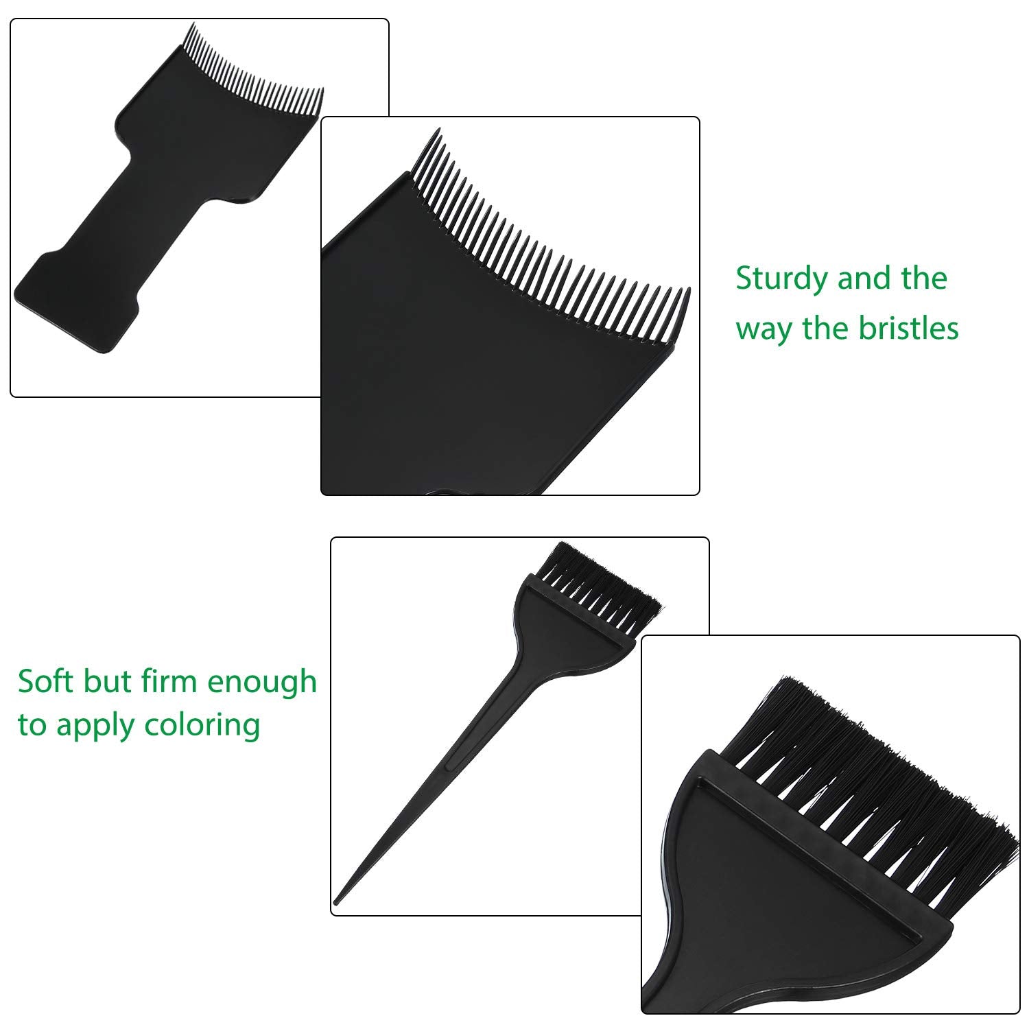 Durable plastic balayage boards for precise hair coloring