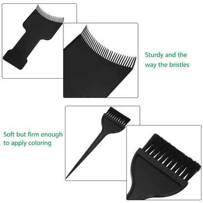Durable plastic balayage boards for precise hair coloring