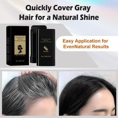 Two-pack hair dye sticks for gray hair coverage