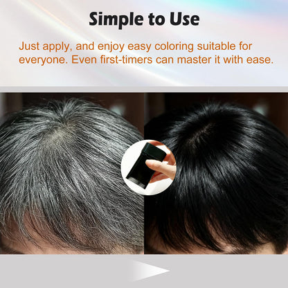 Hair dye stick for instant root touch up demonstration