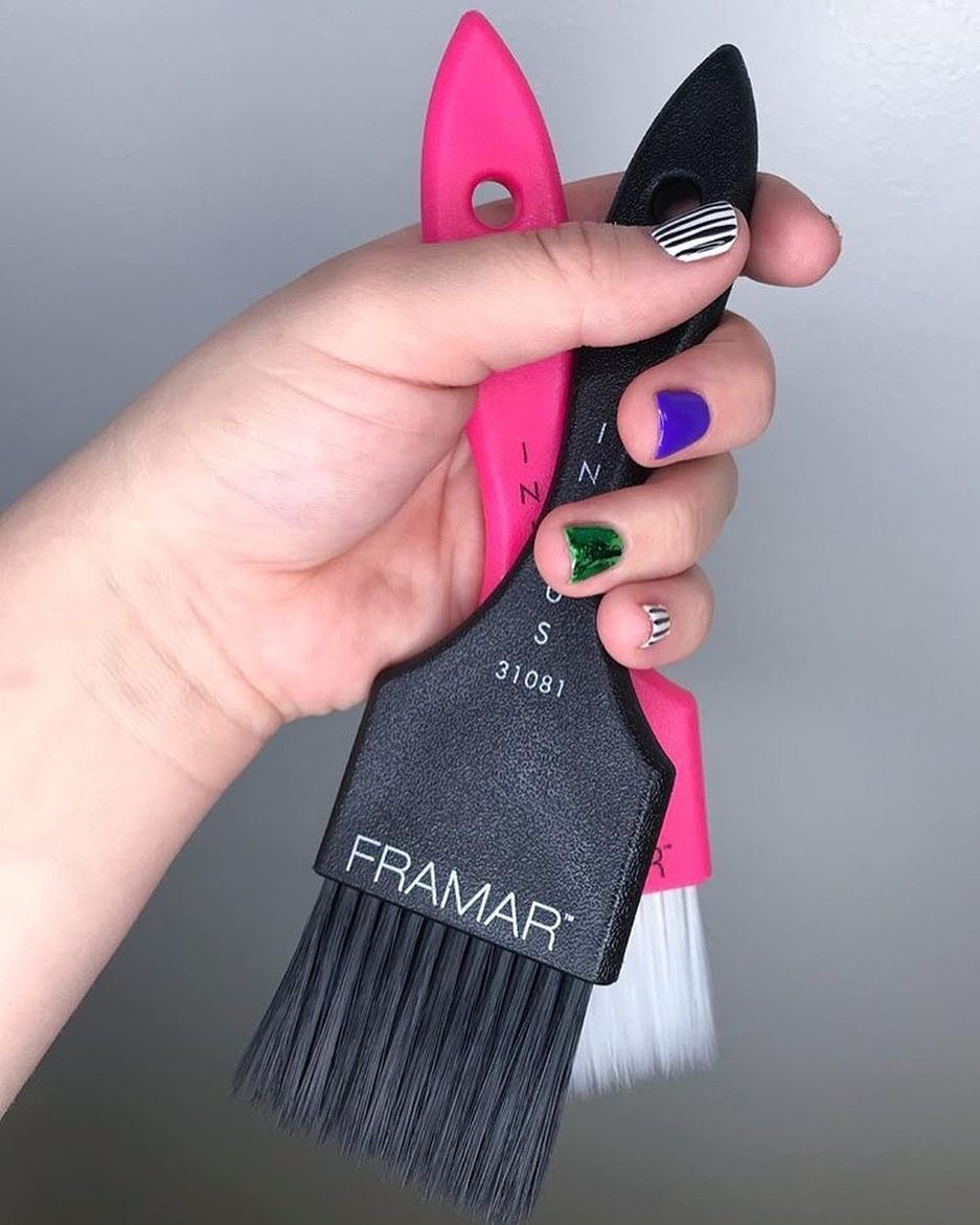 Framar Power Painter pack of two brushes for hair dyeing
