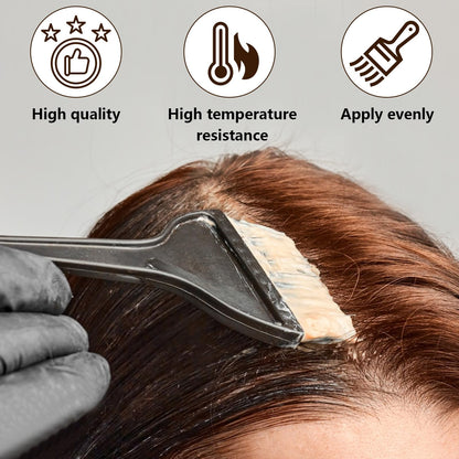 Variety of hair dye applicator brushes and combs for home use