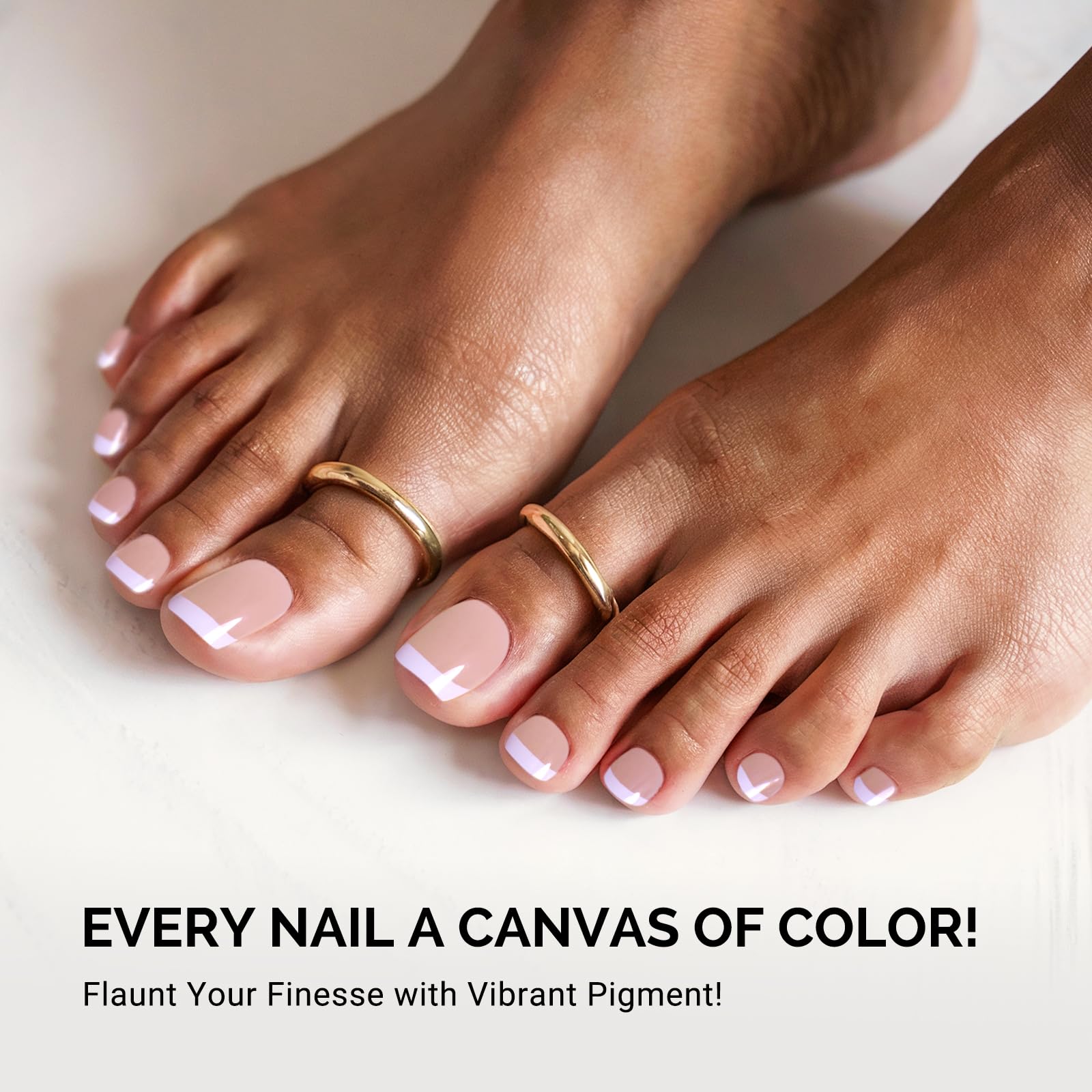 Professional salon quality pedicure using MelodySusie gel strips