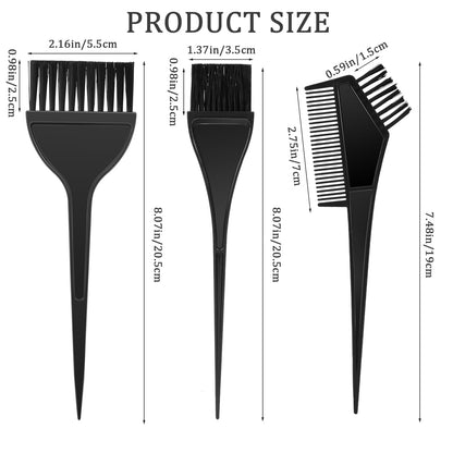 Durable nylon bristles for hair dye application