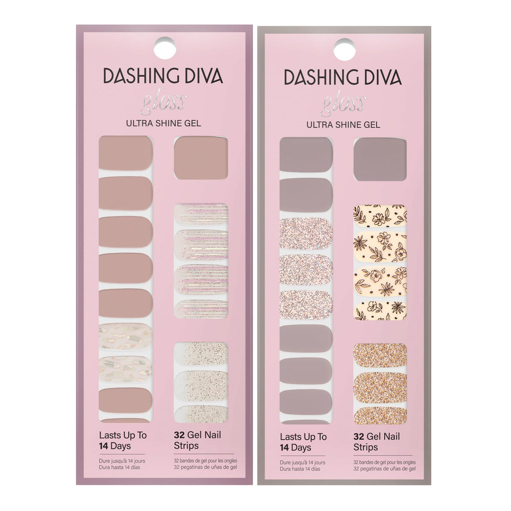 Dashing Diva best sellers collection back of packaging