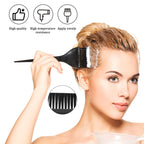 Professional hair dye applicator brushes set of three