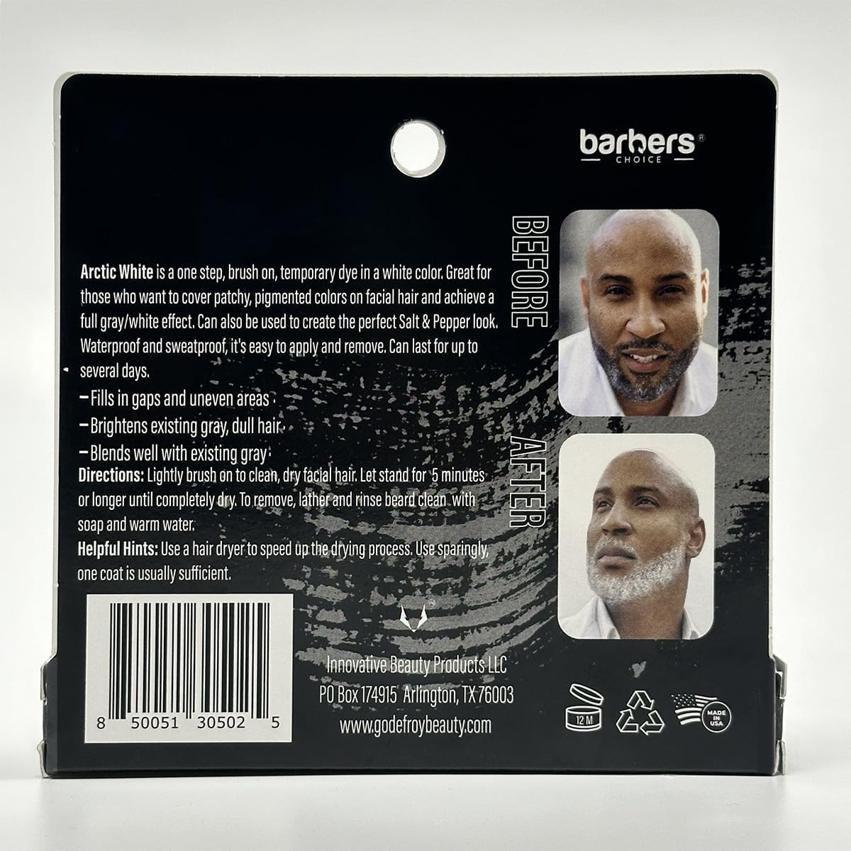 Instructions and usage guide for Godefroy beard color