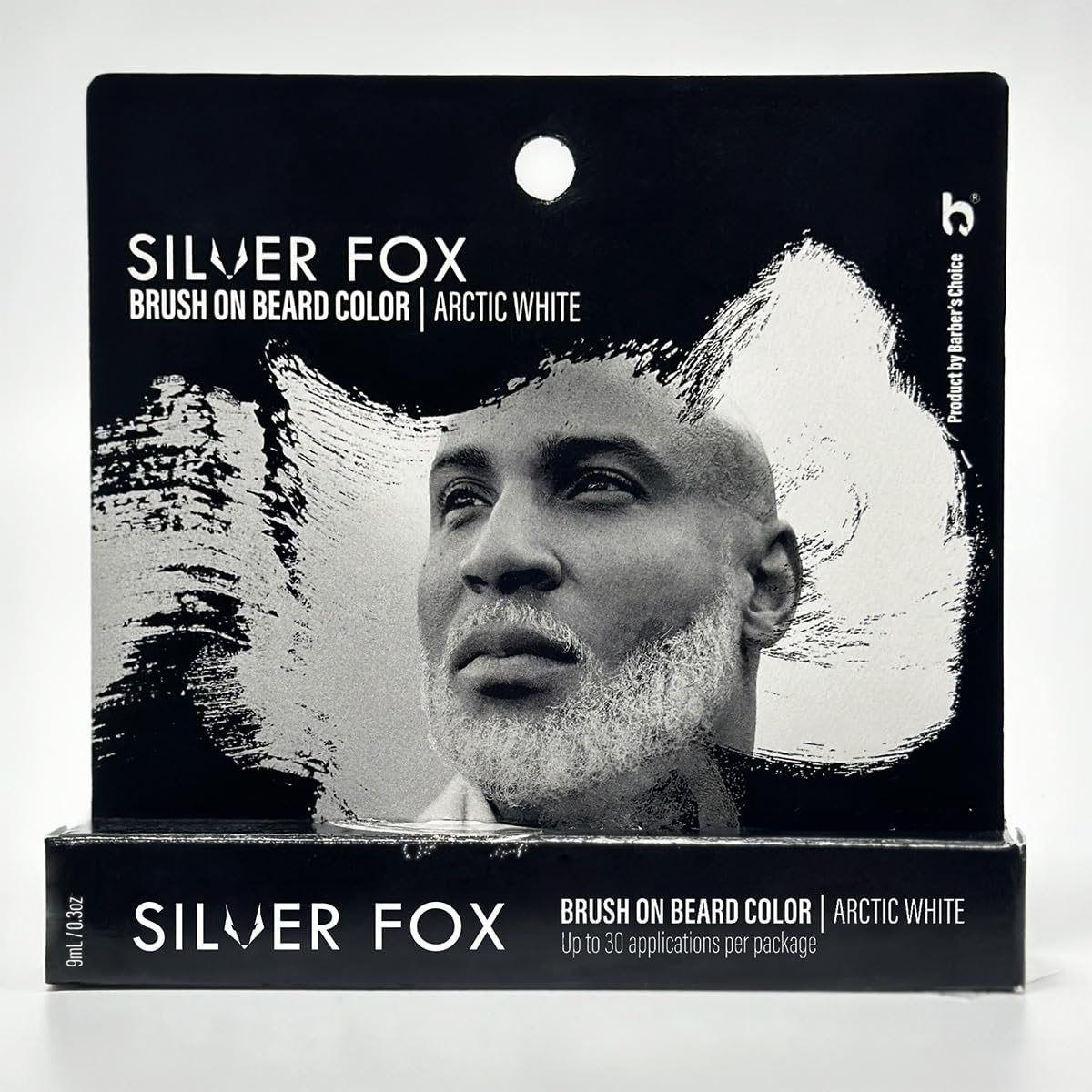 Professional grooming results with Godefroy Silver Line beard brush