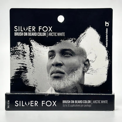 Professional grooming results with Godefroy Silver Line beard brush