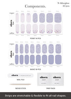 Ohora semi cured gel nail strips user guide and accessories