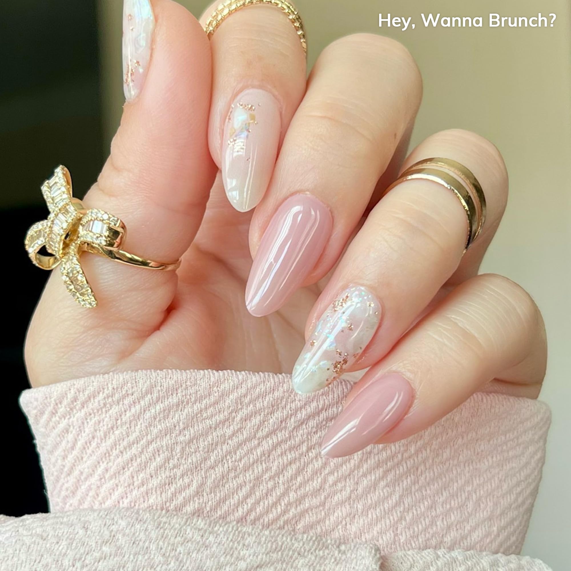 Heyhae gel nail strips kit contents including prep pad and file