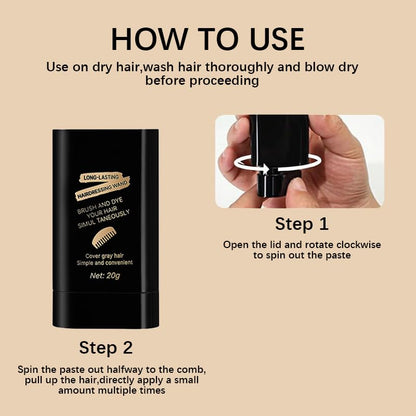 Waterproof hair dye comb for men and women