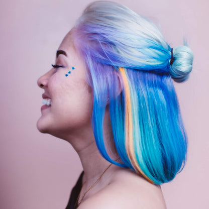 Instructional view of Willbond highlighting cap on hair
