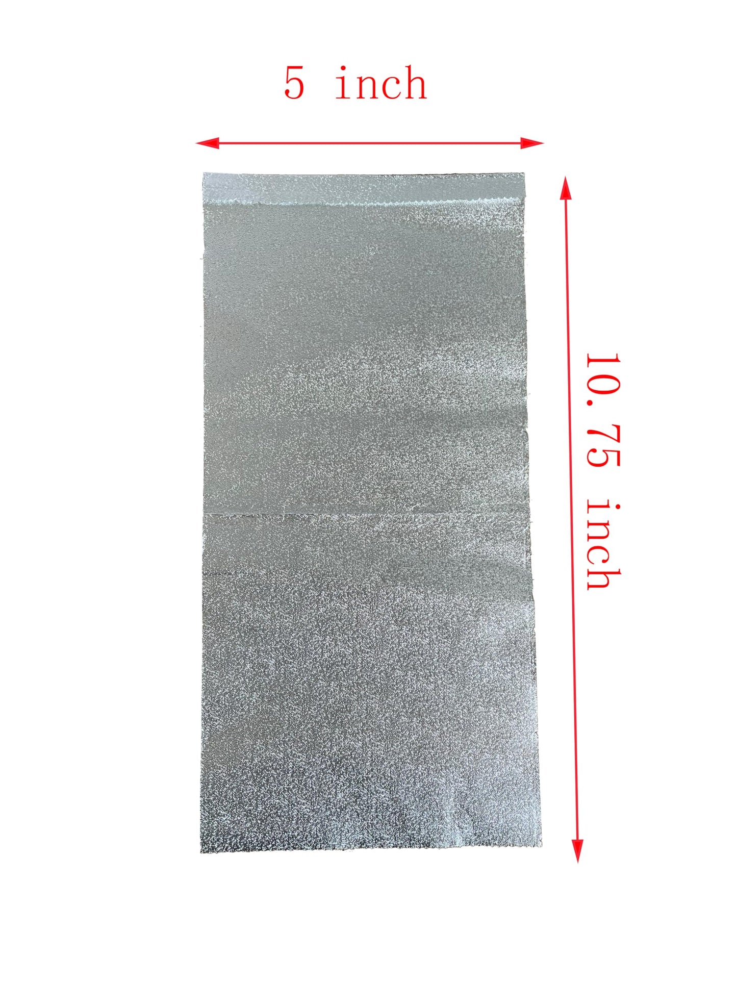 Pre ForFoil embossed aluminum foil sheet texture close up