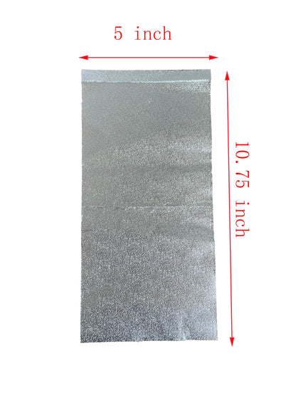 Pre ForFoil embossed aluminum foil sheet texture close up