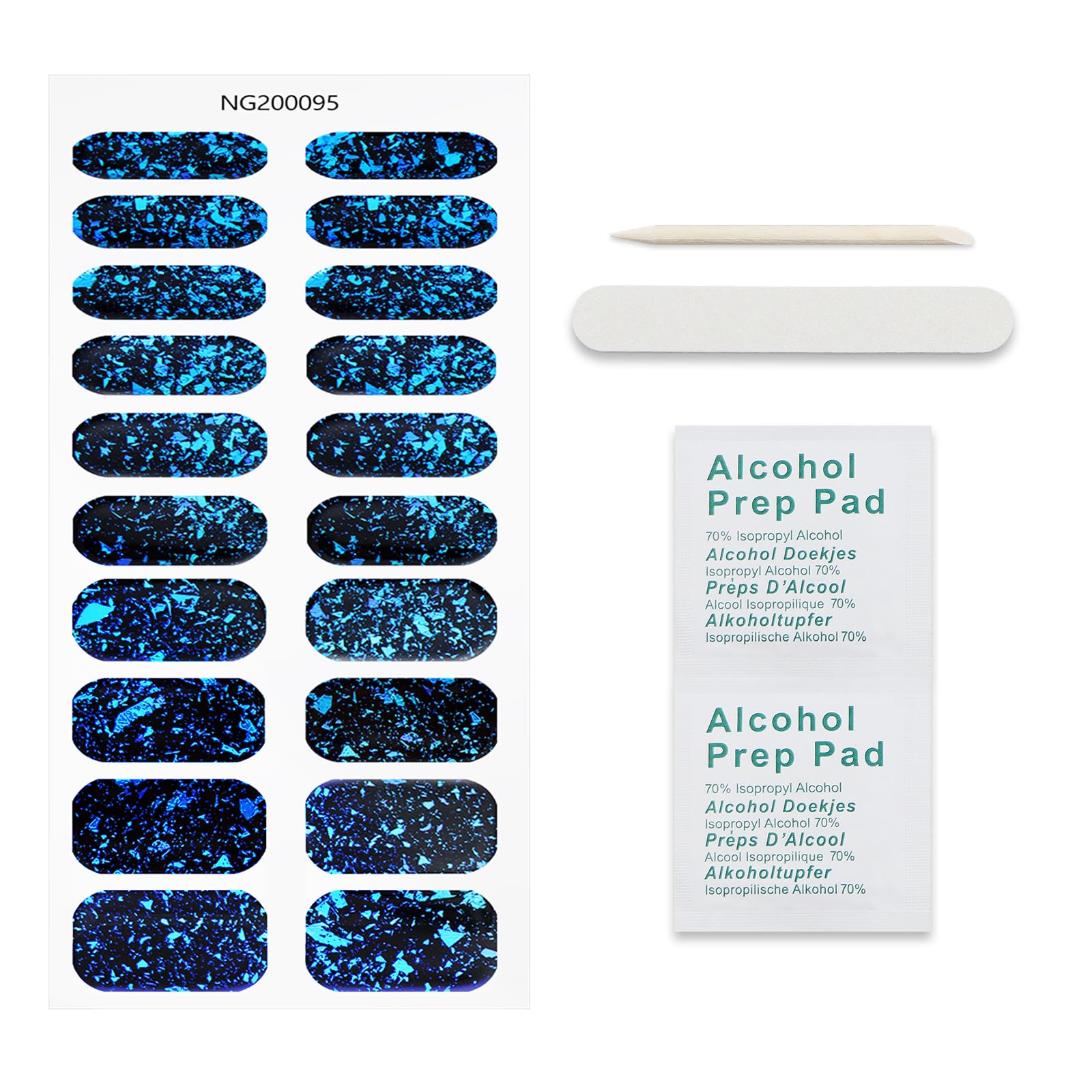 Top view of Jmeowio gel nail sticker package design