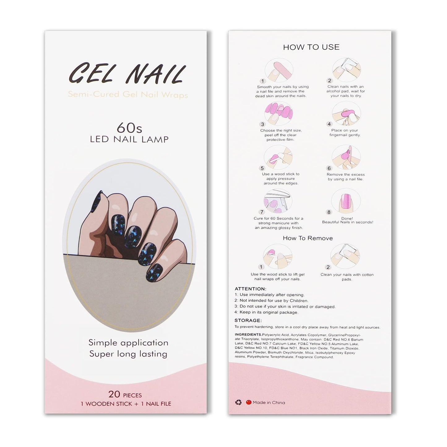 Jmeowio nail art accessories in dark blue aesthetic