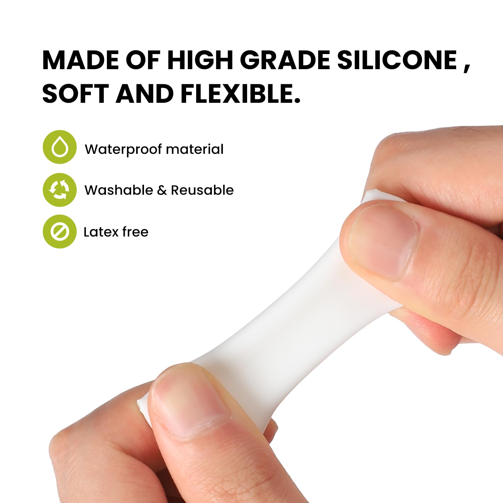 Bukihome toe sleeves being used on toes for blister relief