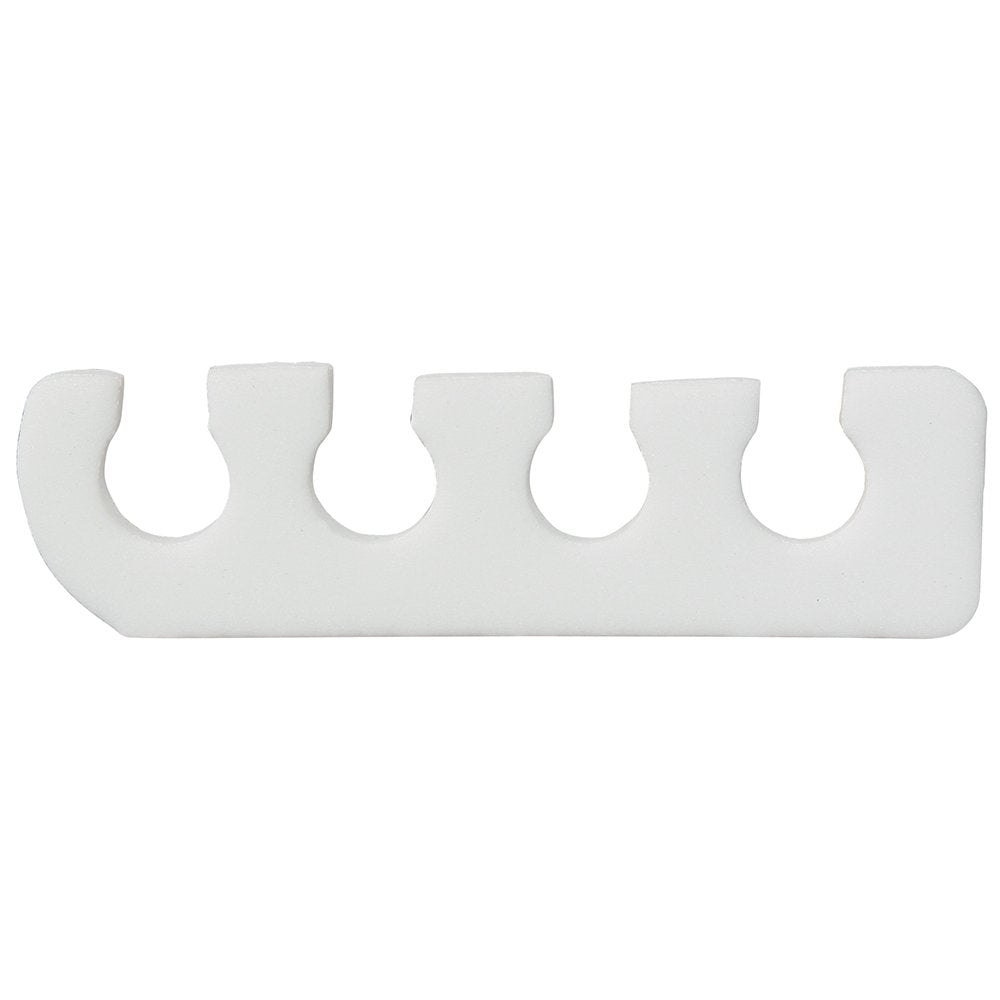 Bulk pack of 100 pairs of white foam toe separators