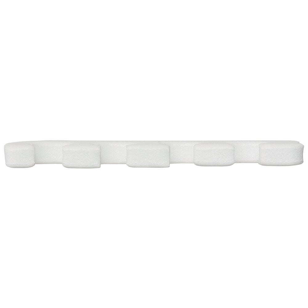 Close up of soft foam pedicure toe separators