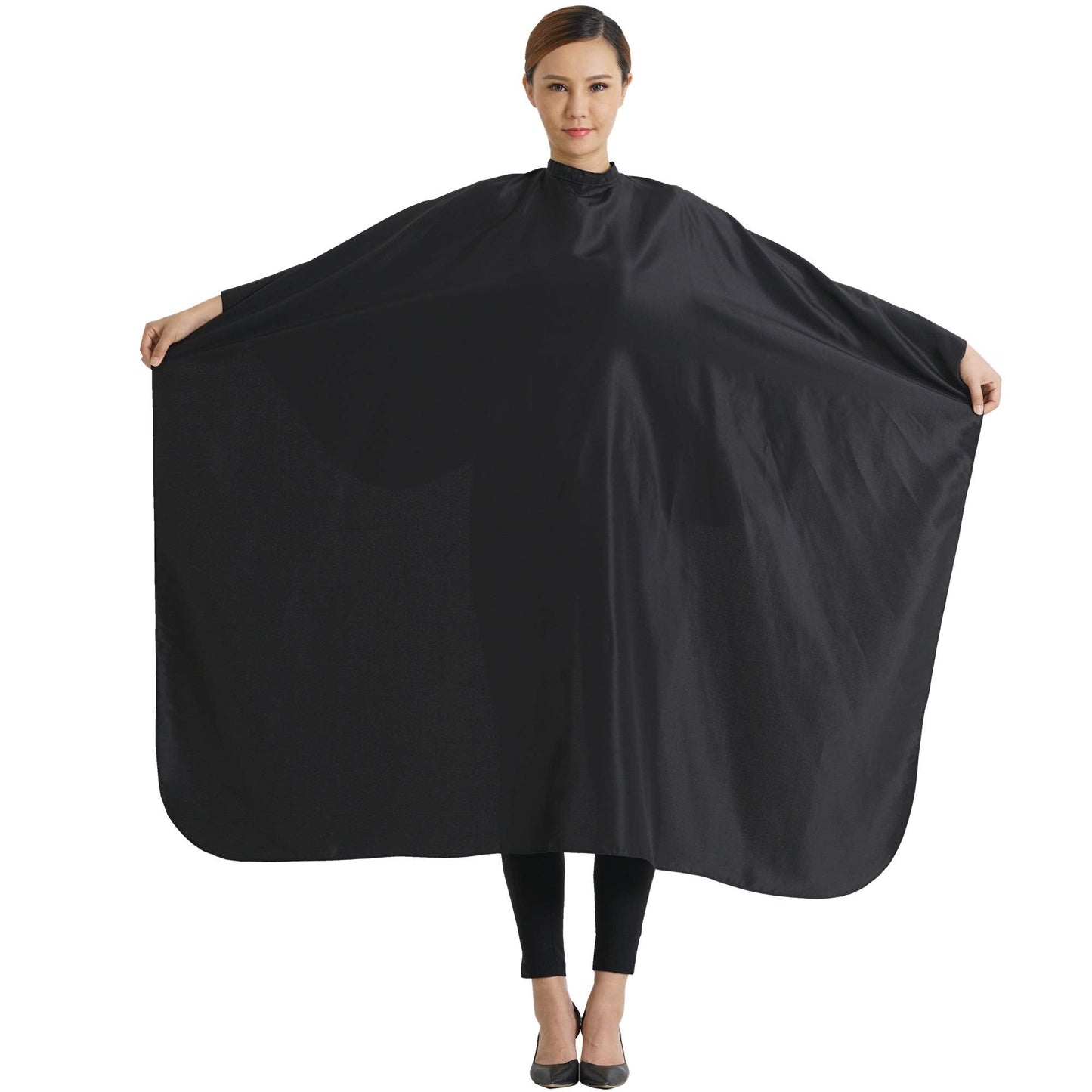 Professional barber cape with adjustable neck buckle