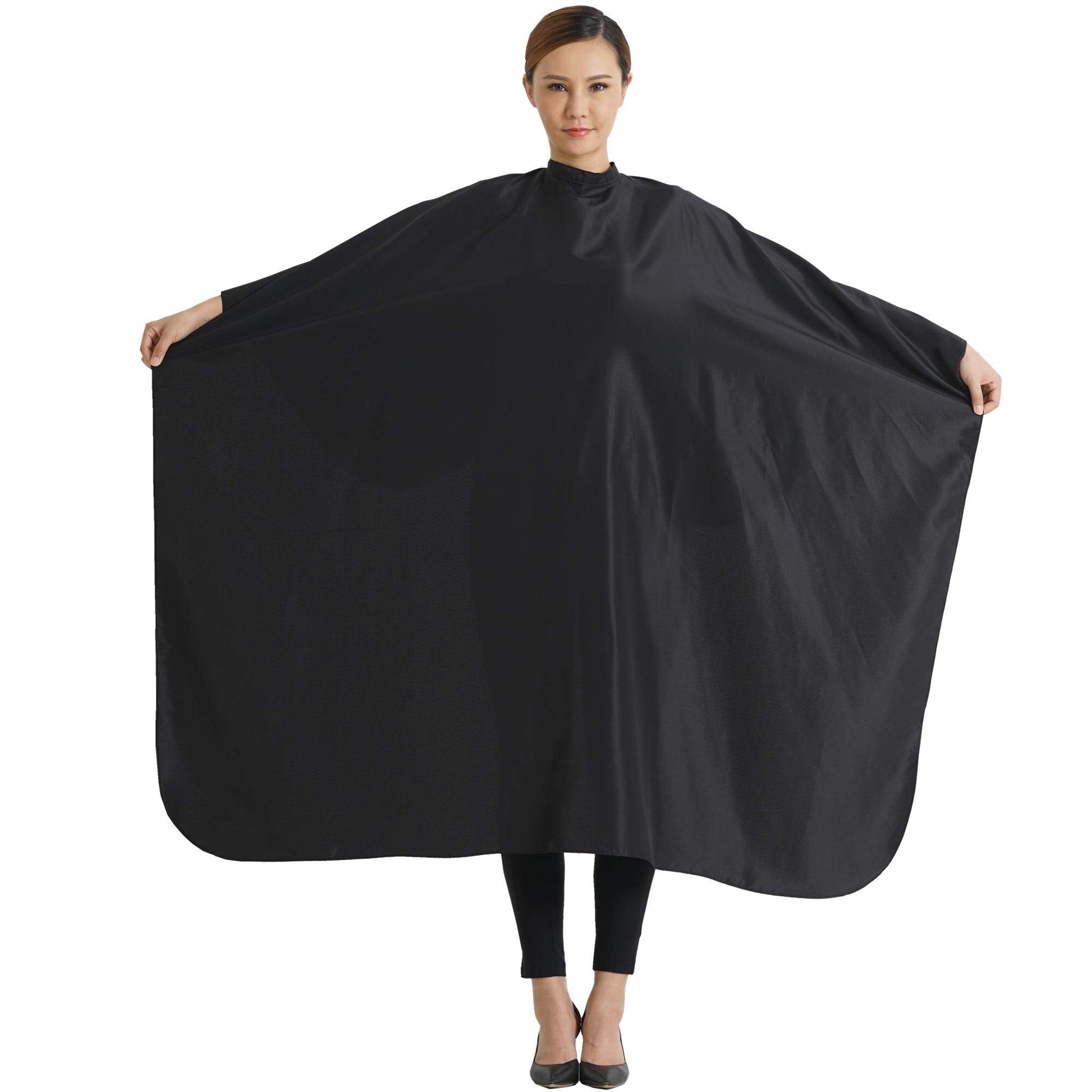 Professional barber cape with adjustable neck buckle