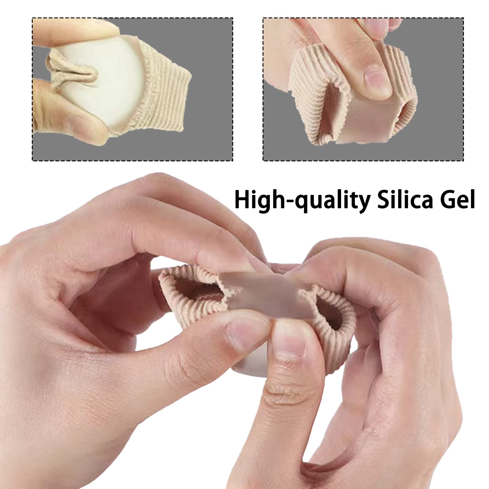 Soft silicone toe separators for men and women