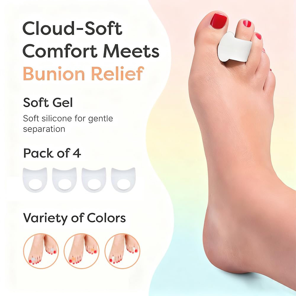 ZenToes silicone toe spacers for bunion relief