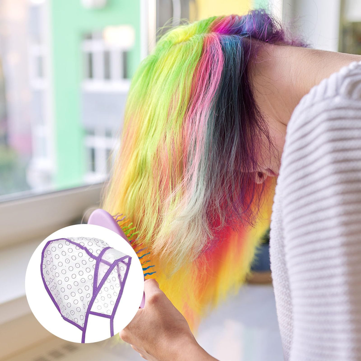 Professional salon hair coloring cap kit from Fadayunn